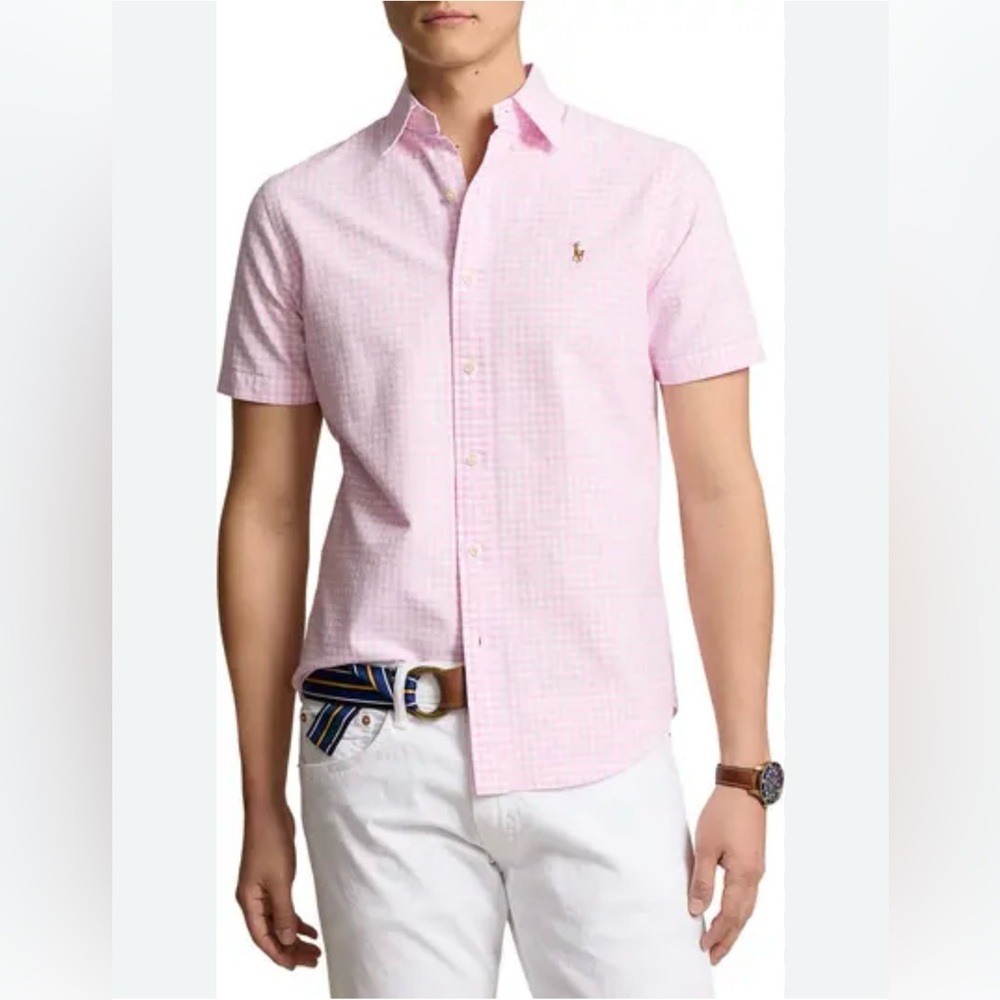 Ralph Lauren men’s size 3XB/3G Oxford, button-down, short sleeve shirt,